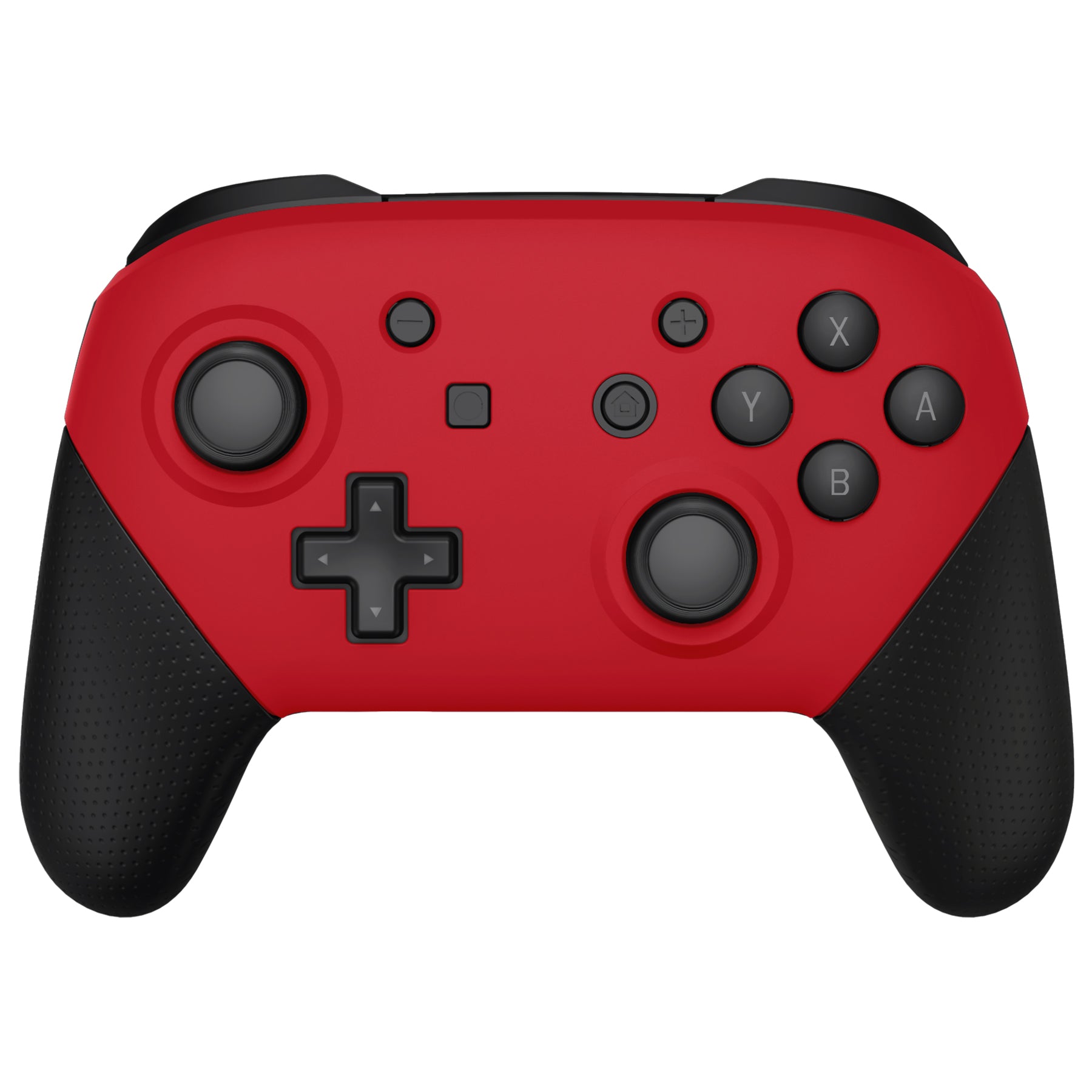 eXtremeRate Retail Passion Red Faceplate and Backplate for NS Switch Pro Controller, Soft Touch DIY Replacement Shell Housing Case for NS Switch Pro Controller - Controller NOT Included - MRP332