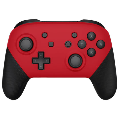 eXtremeRate Retail Passion Red Faceplate and Backplate for NS Switch Pro Controller, Soft Touch DIY Replacement Shell Housing Case for NS Switch Pro Controller - Controller NOT Included - MRP332