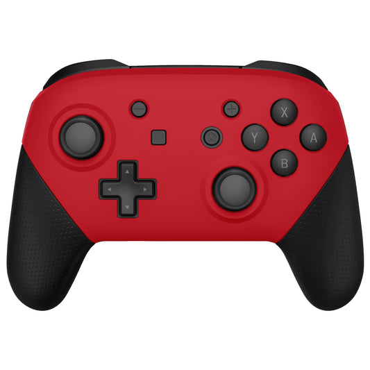 eXtremeRate Retail Passion Red Faceplate and Backplate for NS Switch Pro Controller, Soft Touch DIY Replacement Shell Housing Case for NS Switch Pro Controller - Controller NOT Included - MRP332