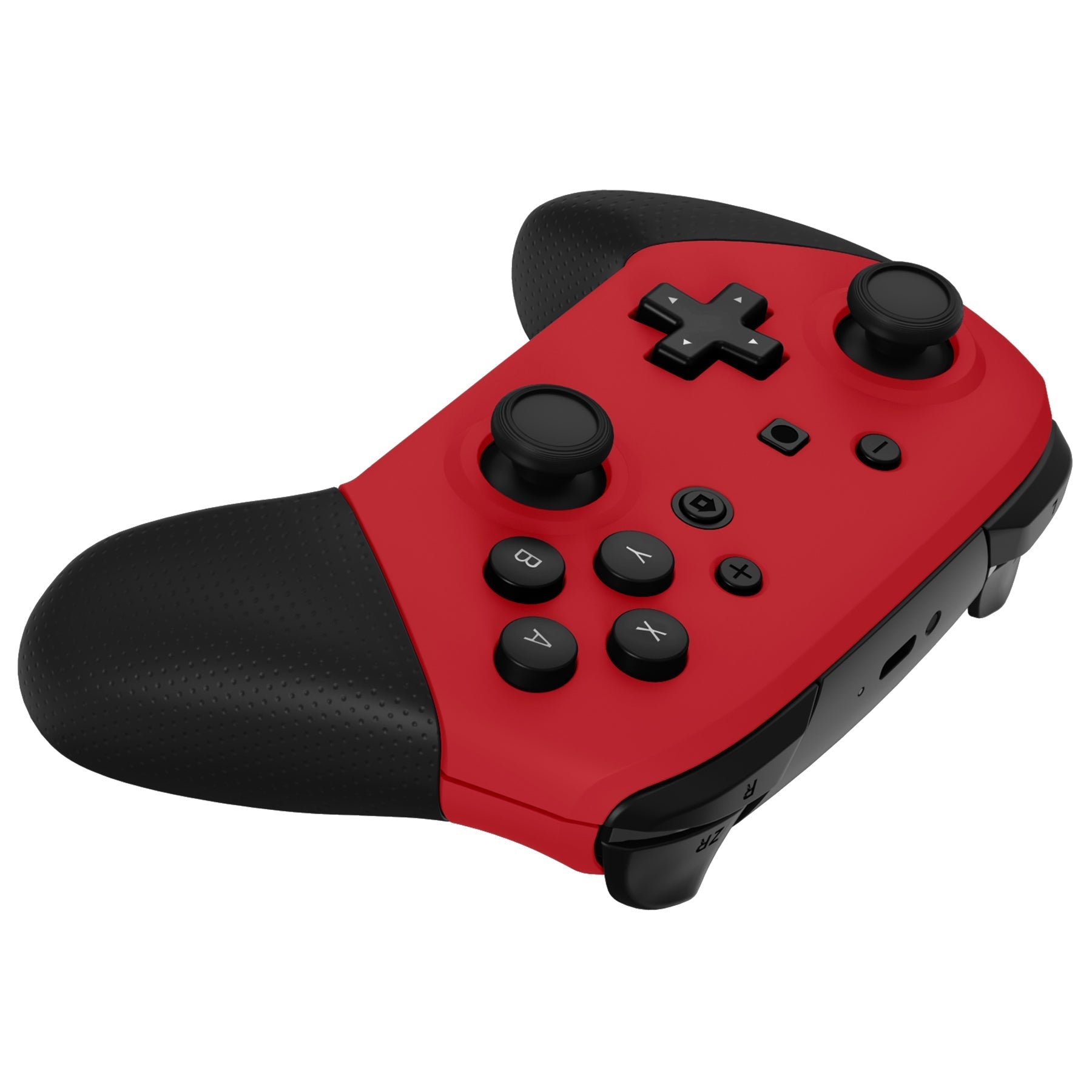 eXtremeRate Retail Passion Red Faceplate and Backplate for NS Switch Pro Controller, Soft Touch DIY Replacement Shell Housing Case for NS Switch Pro Controller - Controller NOT Included - MRP332