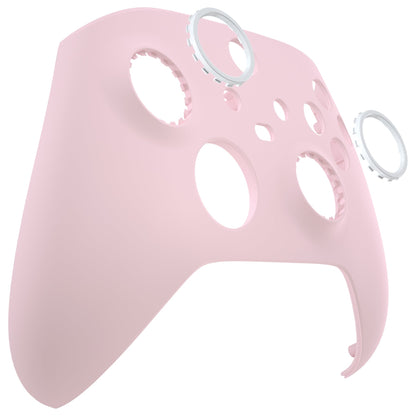 eXtremeRate Retail FaceMag Cherry Blossoms Pink Magnetic Replacement Front Housing Shell for Xbox Series X & S Controller, DIY Faceplate Cover with Accent Rings for Xbox Core Controller Model 1914 - Controller NOT Included - MX3P3002