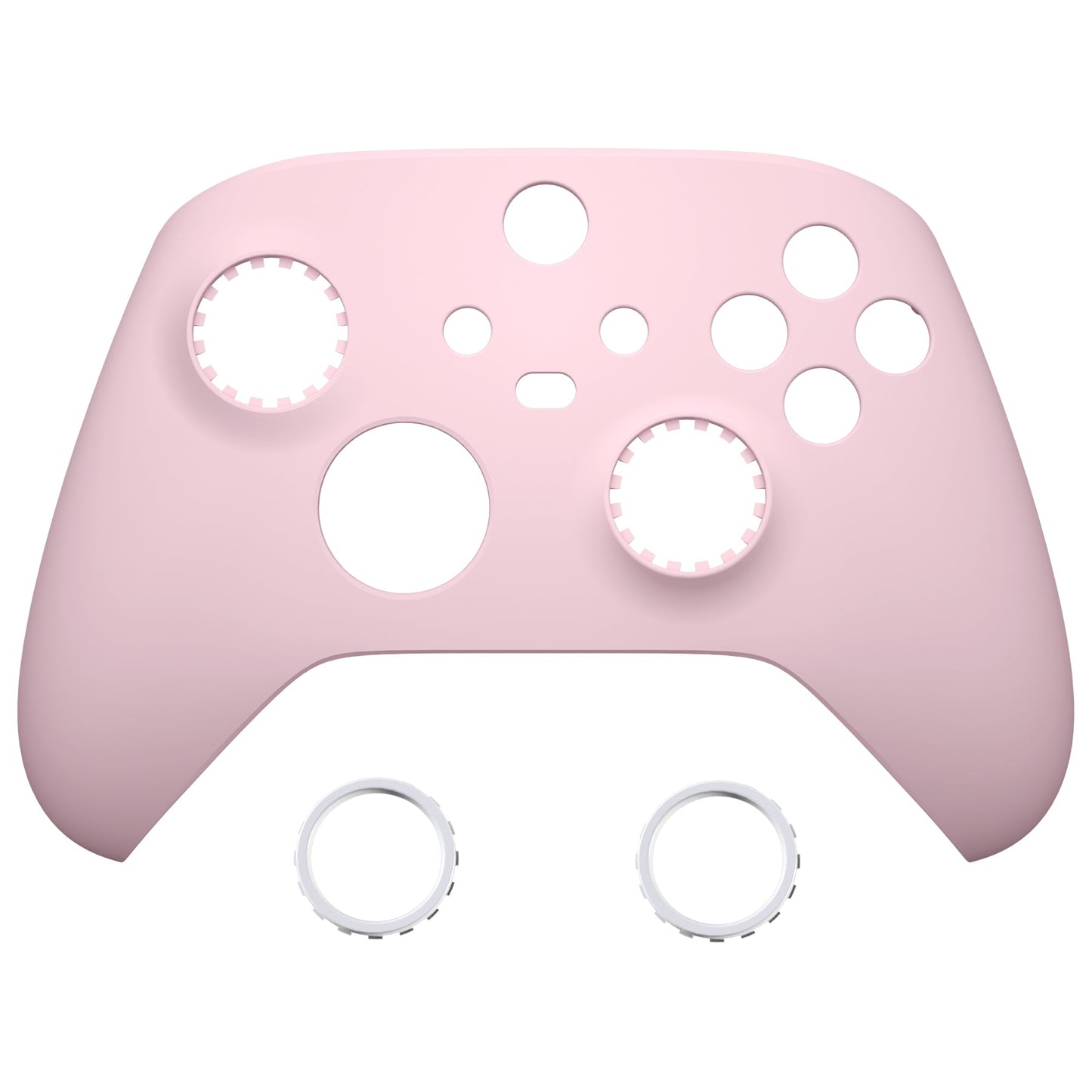 eXtremeRate Retail FaceMag Cherry Blossoms Pink Magnetic Replacement Front Housing Shell for Xbox Series X & S Controller, DIY Faceplate Cover with Accent Rings for Xbox Core Controller Model 1914 - Controller NOT Included - MX3P3002