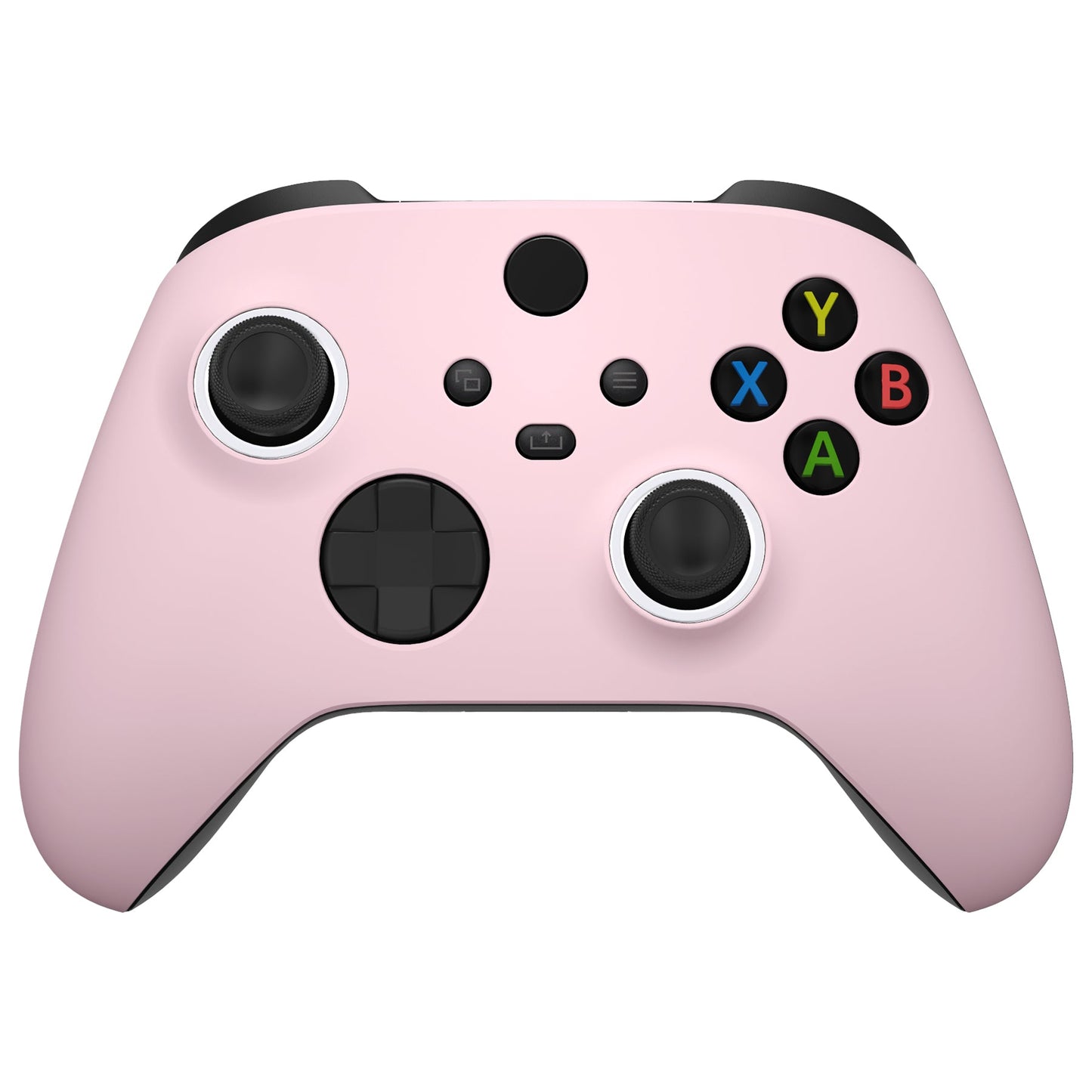 eXtremeRate Retail FaceMag Cherry Blossoms Pink Magnetic Replacement Front Housing Shell for Xbox Series X & S Controller, DIY Faceplate Cover with Accent Rings for Xbox Core Controller Model 1914 - Controller NOT Included - MX3P3002