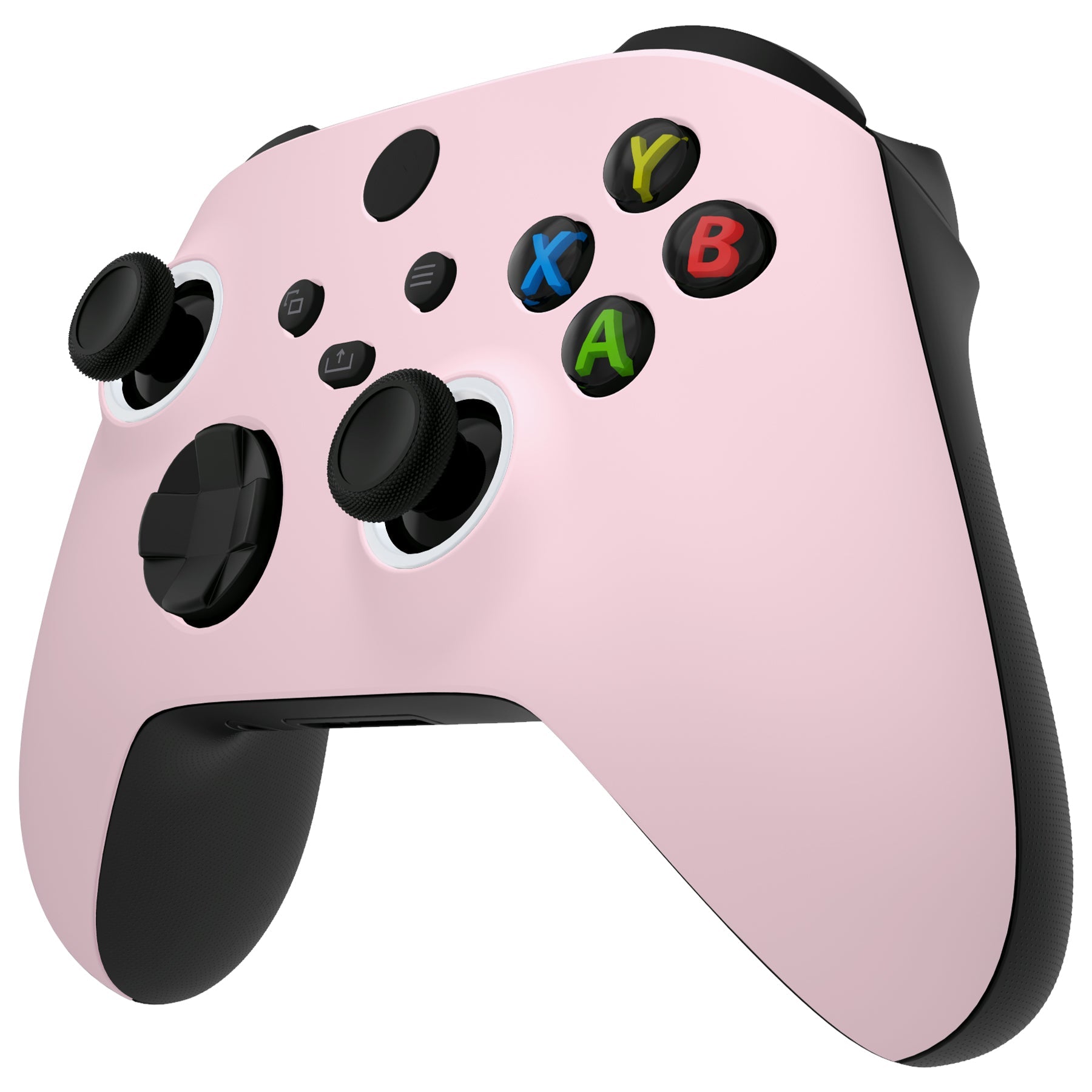 eXtremeRate Retail FaceMag Cherry Blossoms Pink Magnetic Replacement Front Housing Shell for Xbox Series X & S Controller, DIY Faceplate Cover with Accent Rings for Xbox Core Controller Model 1914 - Controller NOT Included - MX3P3002