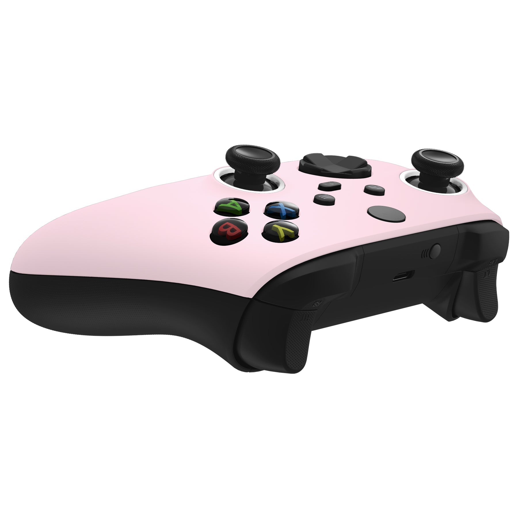 eXtremeRate Retail FaceMag Cherry Blossoms Pink Magnetic Replacement Front Housing Shell for Xbox Series X & S Controller, DIY Faceplate Cover with Accent Rings for Xbox Core Controller Model 1914 - Controller NOT Included - MX3P3002