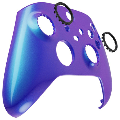 eXtremeRate Retail FaceMag Chameleon Purple Blue Magnetic Replacement Front Housing Shell for Xbox Series X & S Controller, DIY Faceplate Cover for Xbox Core Controller Model 1914 - Controller NOT Included - MX3P3005