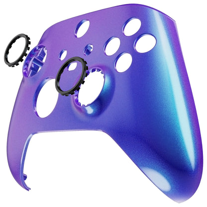 eXtremeRate Retail FaceMag Chameleon Purple Blue Magnetic Replacement Front Housing Shell for Xbox Series X & S Controller, DIY Faceplate Cover for Xbox Core Controller Model 1914 - Controller NOT Included - MX3P3005