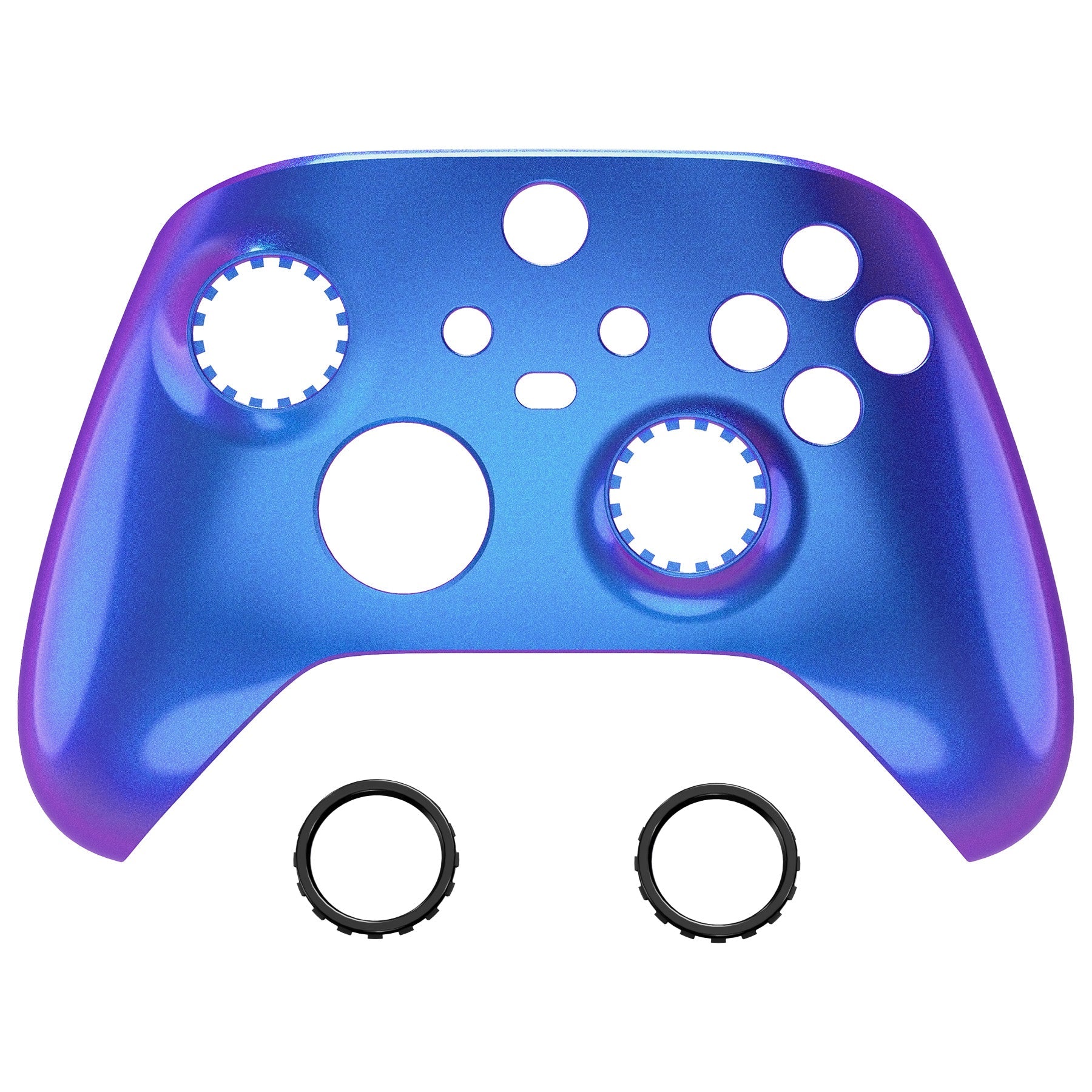 eXtremeRate Retail FaceMag Chameleon Purple Blue Magnetic Replacement Front Housing Shell for Xbox Series X & S Controller, DIY Faceplate Cover for Xbox Core Controller Model 1914 - Controller NOT Included - MX3P3005