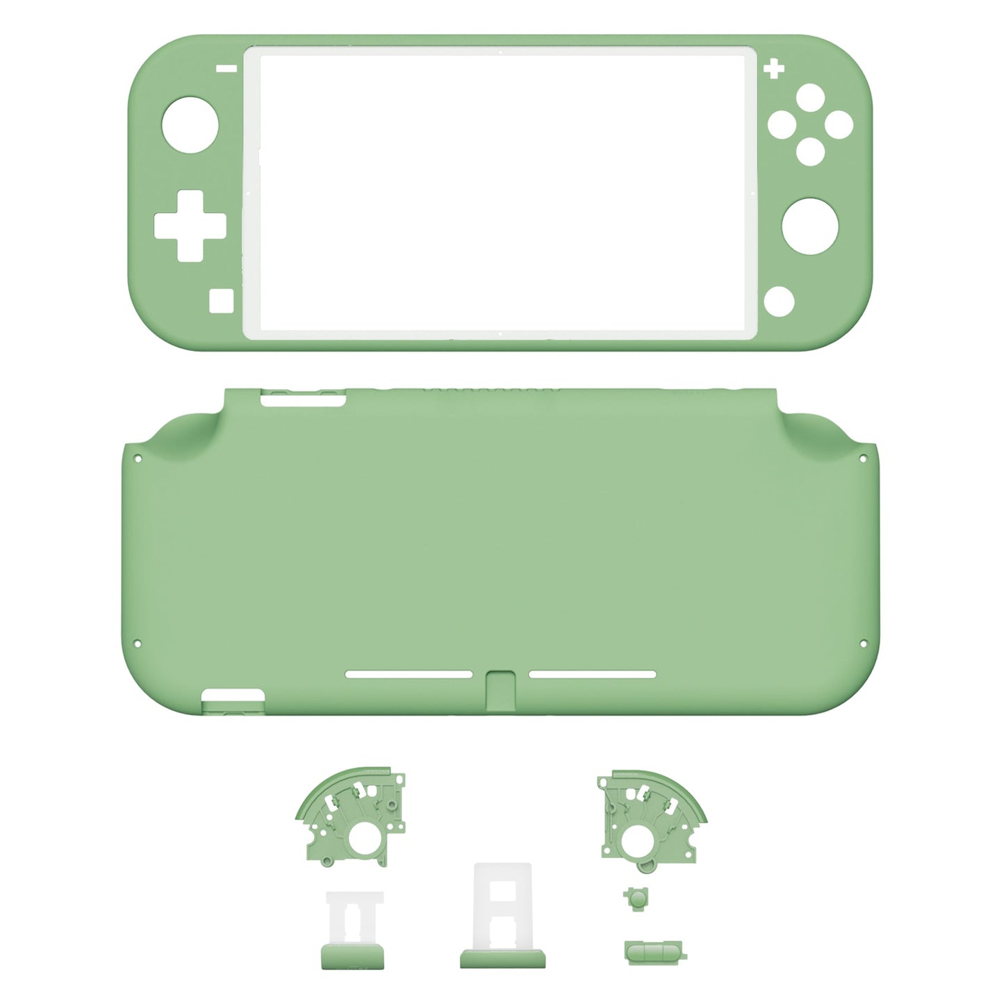 eXtremeRate Retail Matcha Green DIY Replacement Shell for Nintendo Switch Lite, NSL Handheld Controller Housing with Screen Protector, Custom Case Cover for Nintendo Switch Lite - DLP316