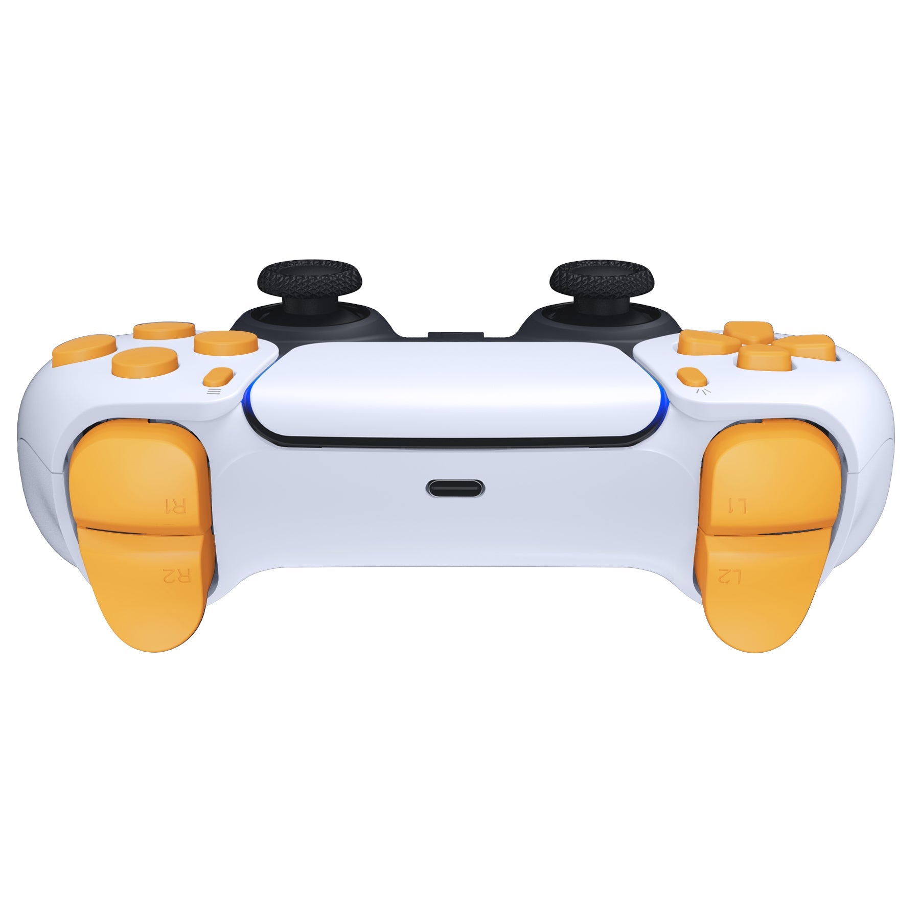 eXtremeRate Replacement Full Set Buttons Compatible with PS5 Controller BDM-030/040 - Caution Yellow eXtremeRate