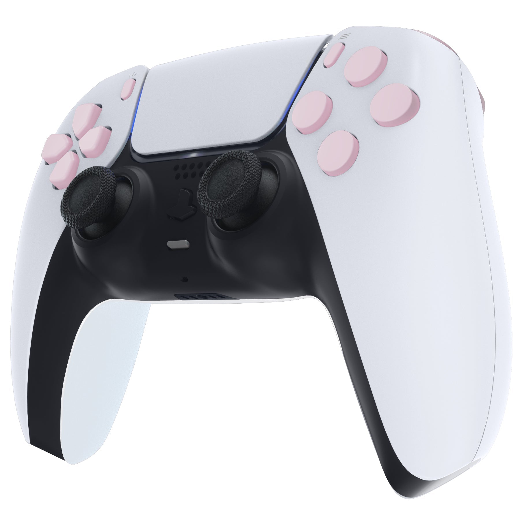 eXtremeRate Replacement Full Set Buttons Compatible with PS5 Controller BDM-030/040 - Cherry Blossoms Pink eXtremeRate