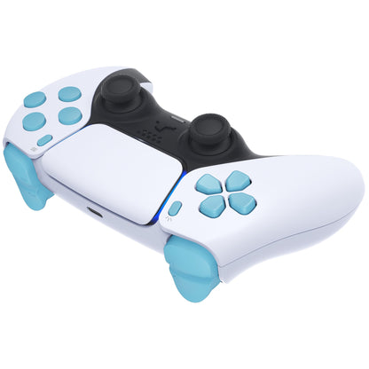 eXtremeRate Replacement Full Set Buttons Compatible with PS5 Controller BDM-030/040 - Heaven Blue eXtremeRate