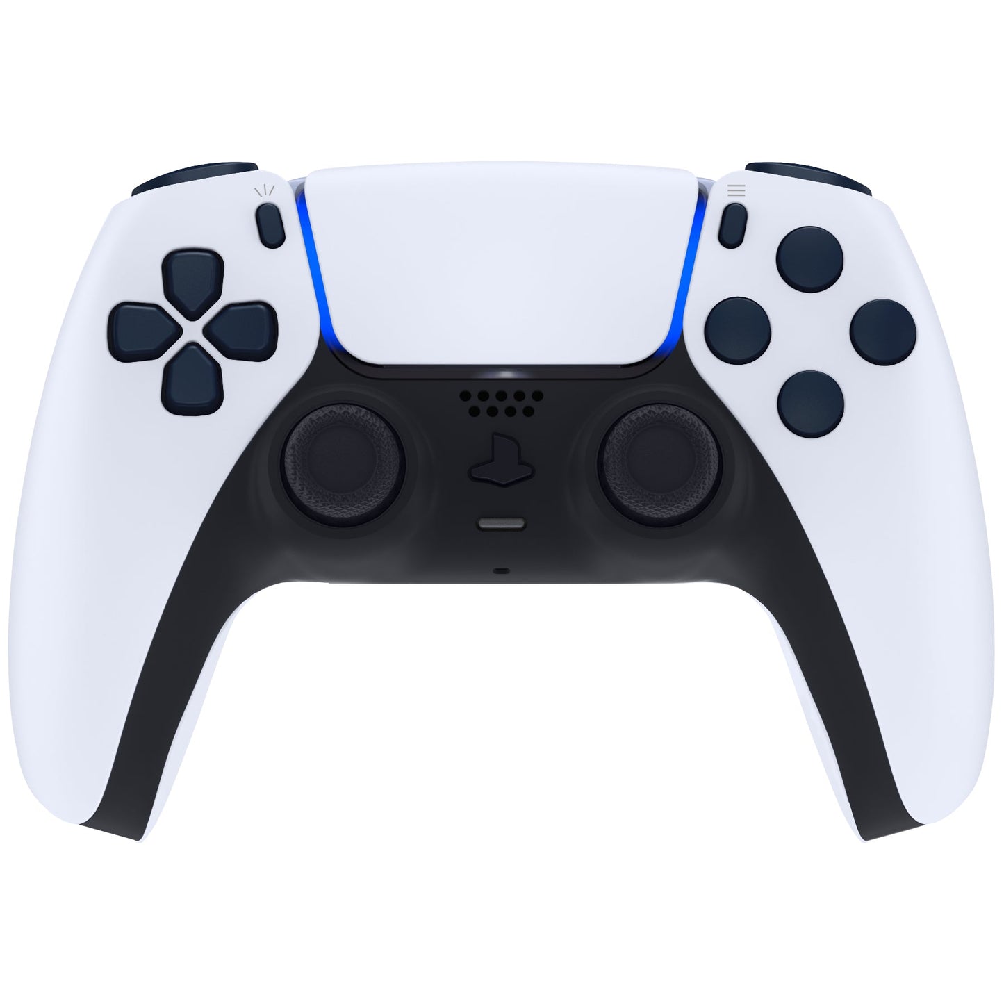 eXtremeRate Replacement Full Set Buttons Compatible with PS5 Controller BDM-030/040 - Midnight Blue eXtremeRate