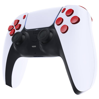 eXtremeRate Replacement Full Set Buttons Compatible with PS5 Controller BDM-030/040 - Passion Red eXtremeRate