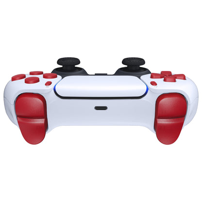 eXtremeRate Replacement Full Set Buttons Compatible with PS5 Controller BDM-030/040 - Passion Red eXtremeRate