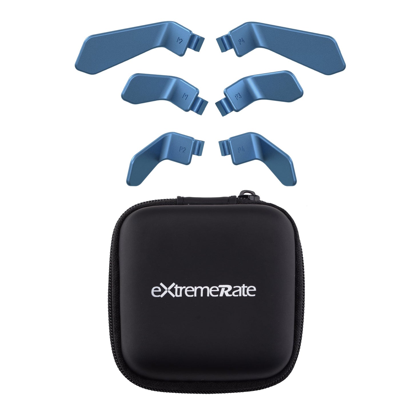 eXtremeRate Retail Metalic Neptune Blue 6in1 Replacement Interchangeable Swift Back Paddles for Xbox One Elite & Elite Series 2 Controller