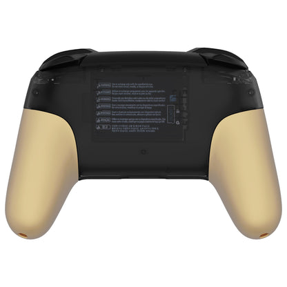 Replacement Handle Grips Shell for Nintendo Switch Pro Controller - Metallic Champagne Gold eXtremeRate