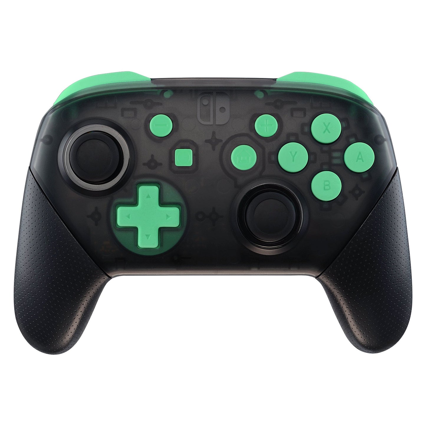 eXtremeRate Retail Mint Green Repair ABXY D-pad ZR ZL L R Keys for Nintendo Switch Pro Controller, DIY Replacement Full Set Buttons with Tools for Nintendo Switch Pro - Controller NOT Included - KRP309