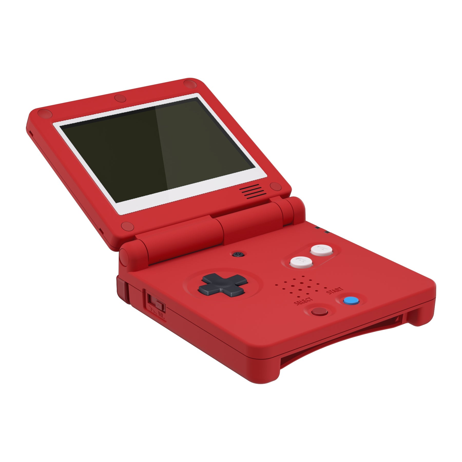 eXtremeRate IPS対応アップグレード版ゲームボーイアドバンスSP（GBA  SP）用交換フルセットシェル＆ボタン、IPSおよび標準LCD両方に対応【モンスター インデックス コンソール スタイル】