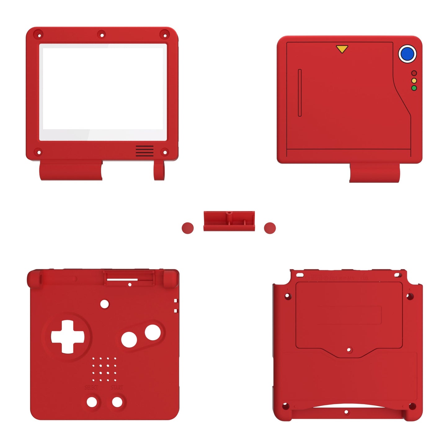 eXtremeRate Retail IPS Ready Upgraded Monster Index Console Style Custom Replacement Housing Shell for Gameboy Advance SP GBA SP ¨C Compatible with Both IPS & Standard LCD ¨C Console & Screen NOT Included - ASPY002