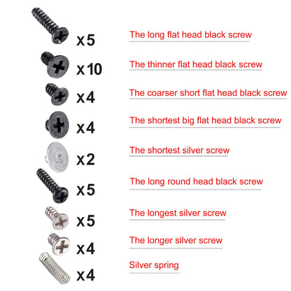 eXtremeRate Retail Replacement Full Set Screw Screws Springs For Nintendo Switch Console Joy-Con NS - NSAR0034GC