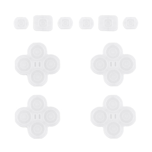 eXtremeRate ニンテンドースイッチのジョイコン対応DFS LEDキット用10個入り 交換用シリコンラバーボタンパッド