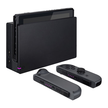 eXtremeRate Retail Pink Firefly LED Tuning Kit for NS Switch Joycons Dock NS Joycon SL SR Buttons Ribbon Flex Cable Indicate Power LED-Joycons Dock NOT Included - NSLED006