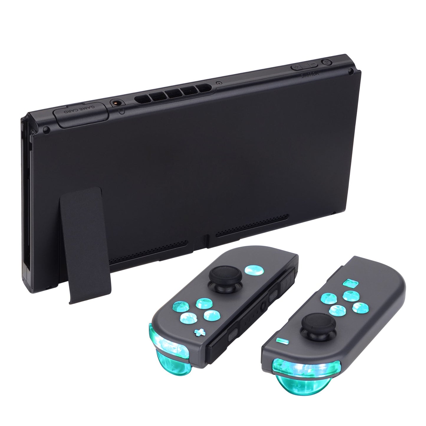 eXtremeRate Retail 7 Colors 9 Modes NS Joycon DFS LED Kit for NS Switch, Multi-Colors Luminated ABXY Trigger Face Buttons for NS Switch & Switch OLED Model JoyCon - JoyCon NOT Included - NSLED011G2