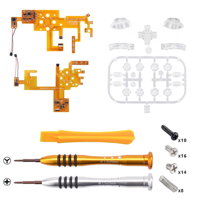 7 Colors 9 Modes NS Joycon DFS LED Kit for NS Switch, Multi-Colors Luminated ABXY Trigger Face Buttons for NS Switch & Switch OLED Model JoyCon - JoyCon NOT Included - NSLED011G2 eXtremeRate