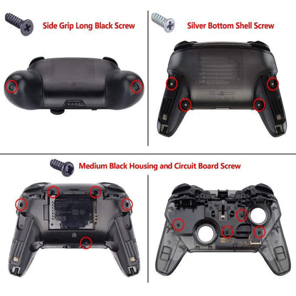 eXtremeRate Retail Scarlet Red Classical Symbols Replacement Full Set Buttons for ps4 Slim ps4 Pro CUH-ZCT2 Controller - Compatible with ps4 DTFS LED Kit - Controller NOT Included - SP4J0502