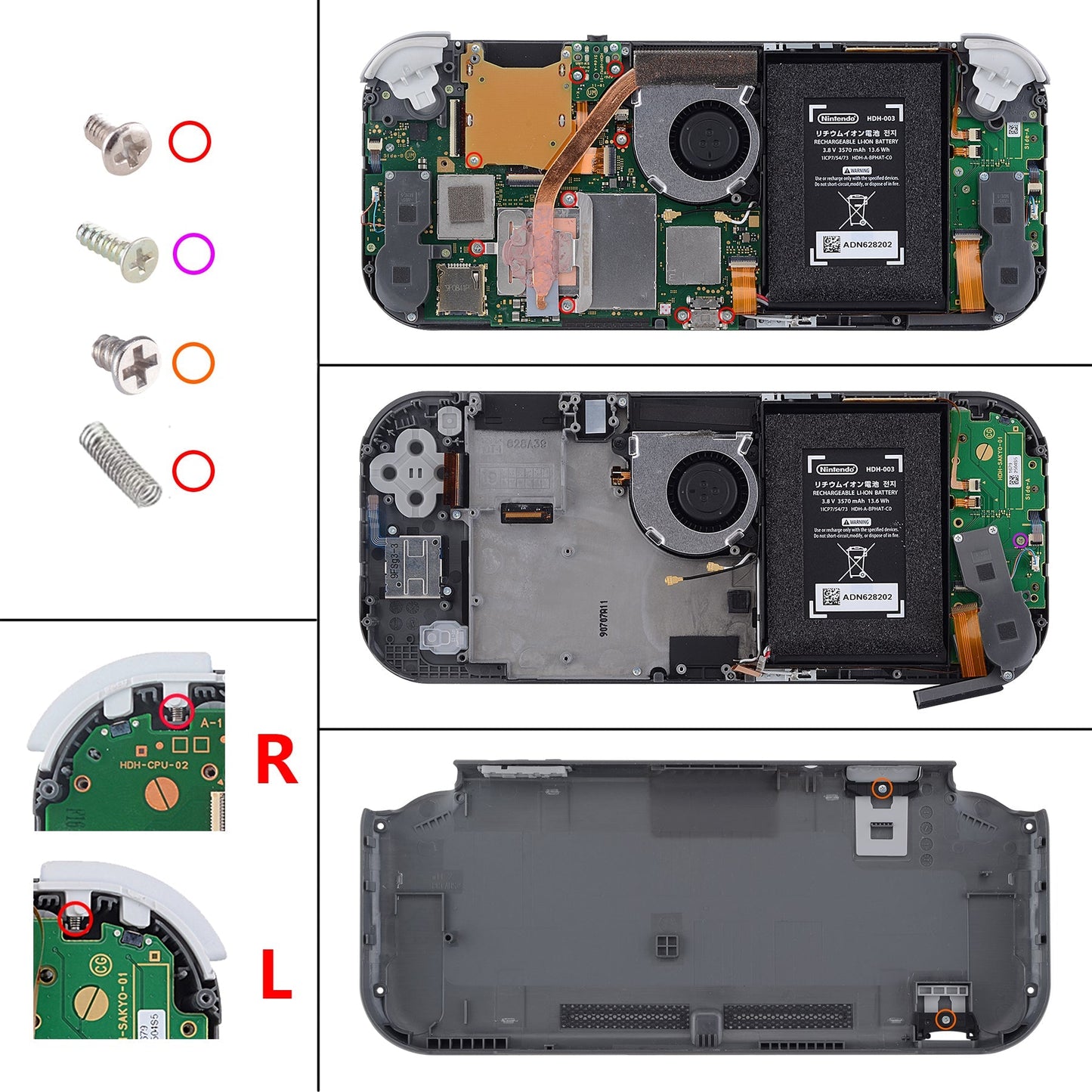 eXtremeRate Retail Chrome Gold Glossy Replacement ABXY Home Capture Plus Minus Keys Dpad L R ZL ZR Trigger for Nintendo Switch Lite, Full Set Buttons Repair Kits with Tools for Nintendo Switch Lite - HL601