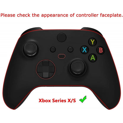 eXtremeRate Retail Nine-Taled Fox Replacement Part Faceplate, Soft Touch Grip Housing Shell Case for Xbox Series S & Xbox Series X Controller Accessories - Controller NOT Included - FX3T176