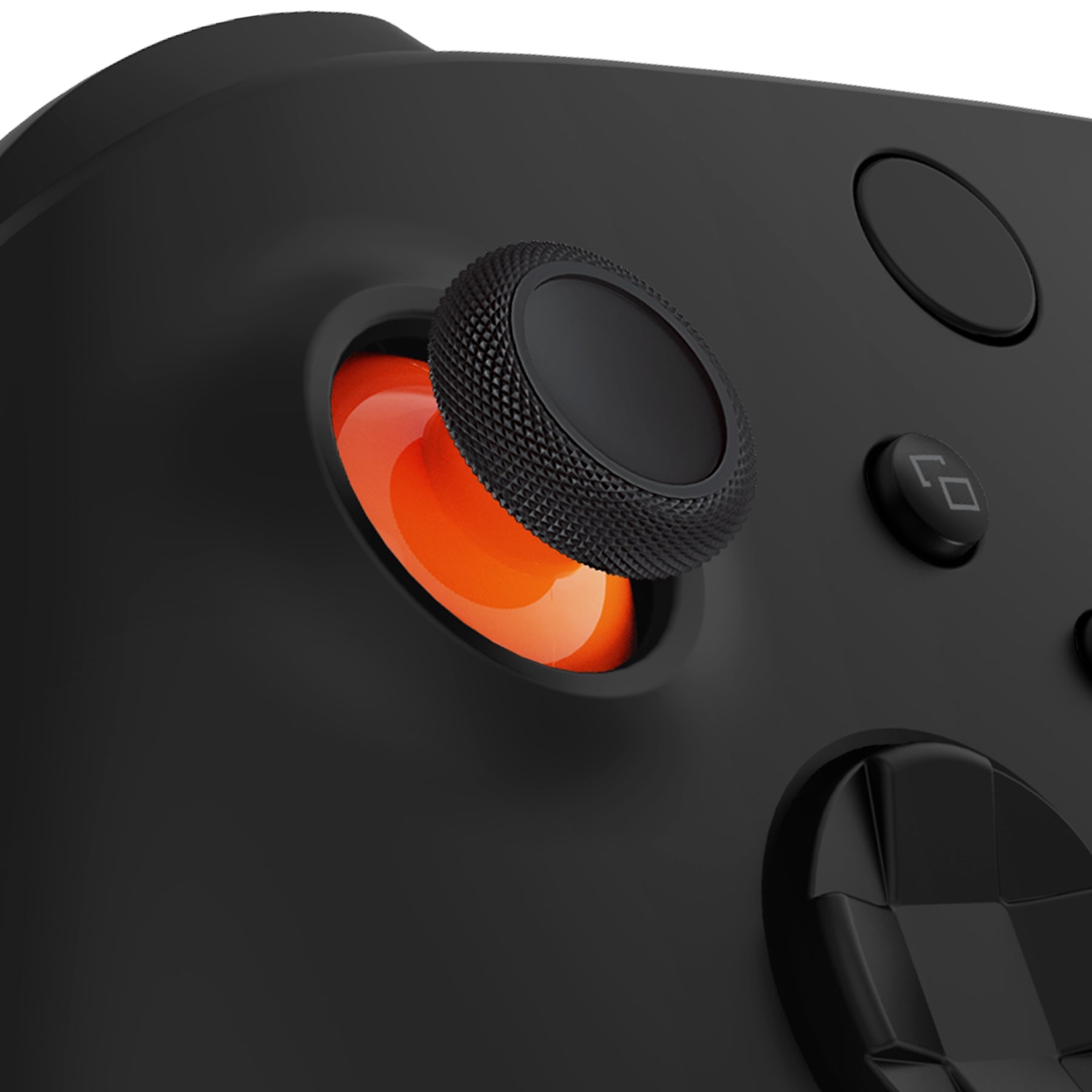 eXtremeRate Retail Orange & Black Replacement Thumbsticks for Xbox Series X/S Controller, for Xbox One Standard Controller Analog Stick, Custom Joystick for Xbox One X/S, for Xbox One Elite Controller - JX3432