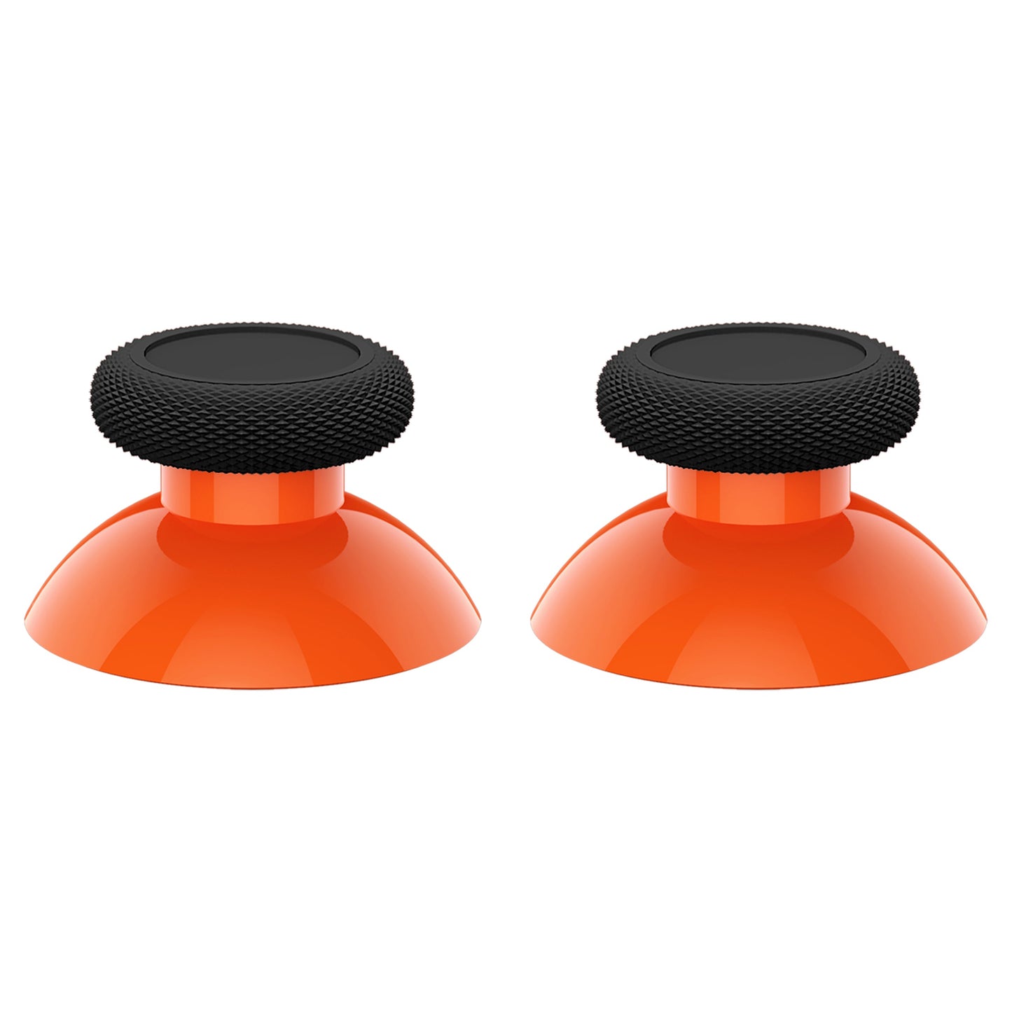 eXtremeRate Retail Orange & Black Replacement Thumbsticks for Xbox Series X/S Controller, for Xbox One Standard Controller Analog Stick, Custom Joystick for Xbox One X/S, for Xbox One Elite Controller - JX3432