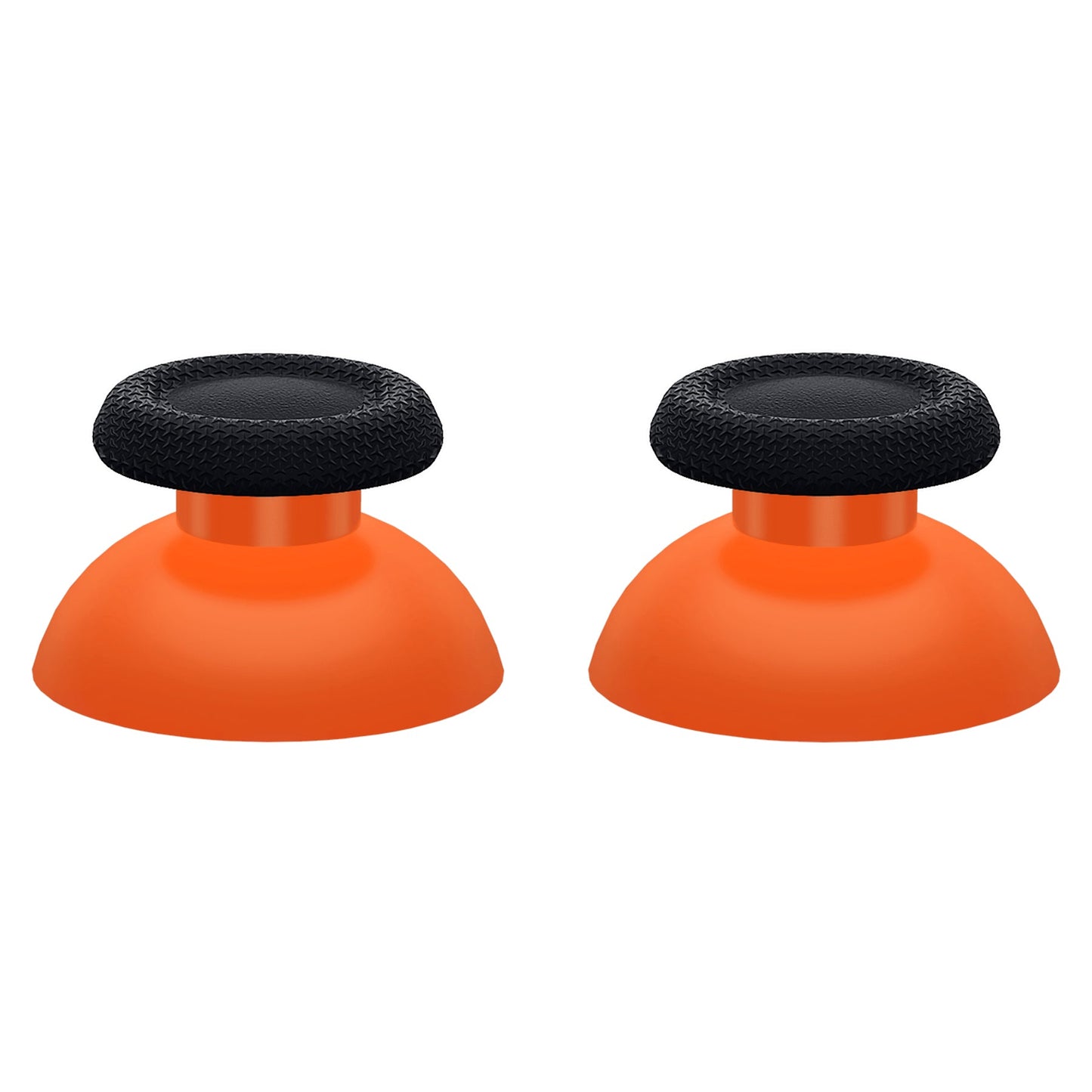 eXtremeRate Retail Orange & Black Dual-Color Replacement Thumbsticks for PS5 Controller, Custom Analog Stick Joystick Compatible with PS5, for PS4 All Model Controller - JPF634