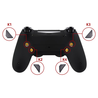 eXtremeRate Retail Replacement Ergonomic Back Buttons, K1 K2 K3 K4 Paddles for ps4 Controller Dawn Remap Kit (Only fits with eXtremeRate Remap Kit) - P4GZ007