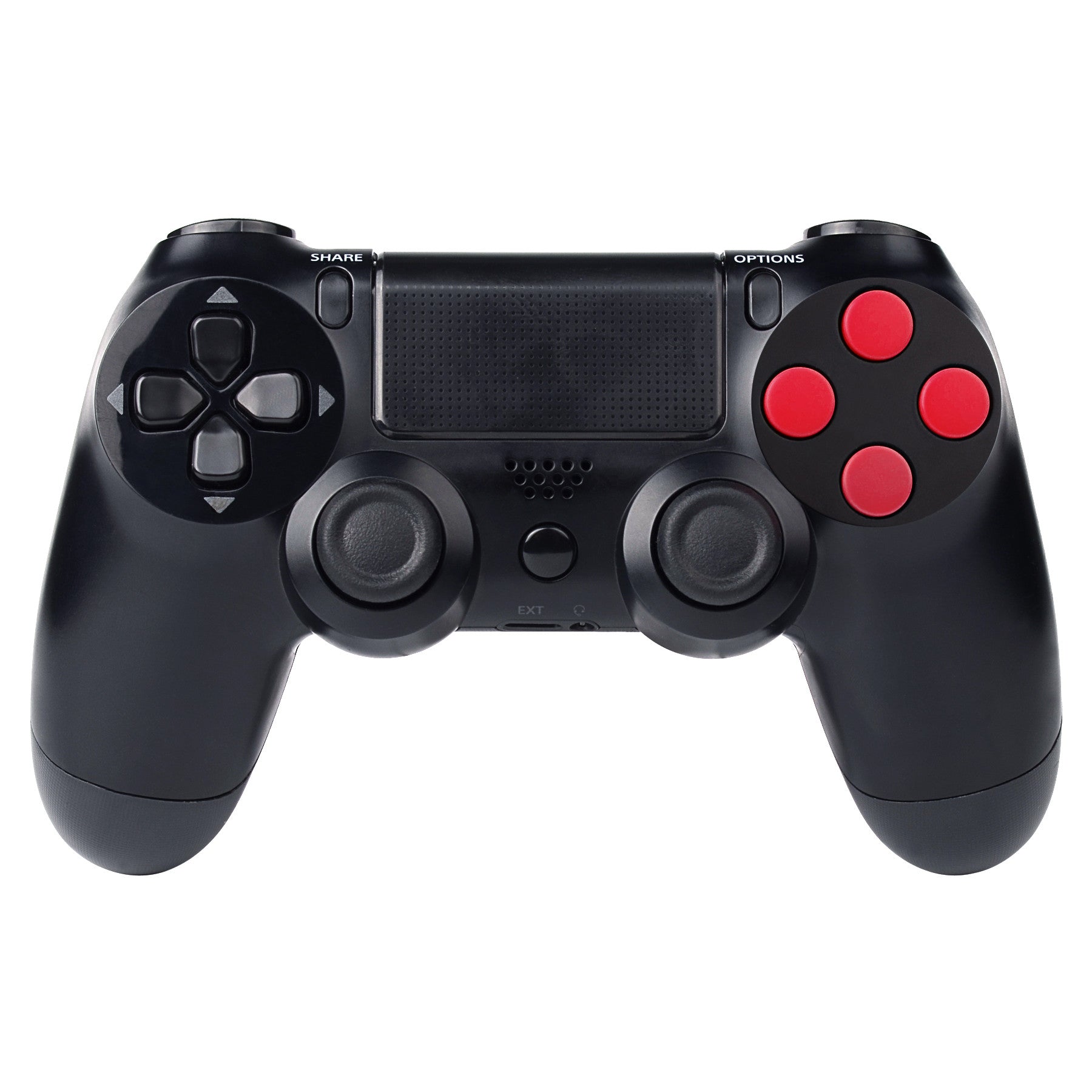 eXtremeRate Retail Solid Red Action Buttons Repair for ps4 Controller -P4J0201