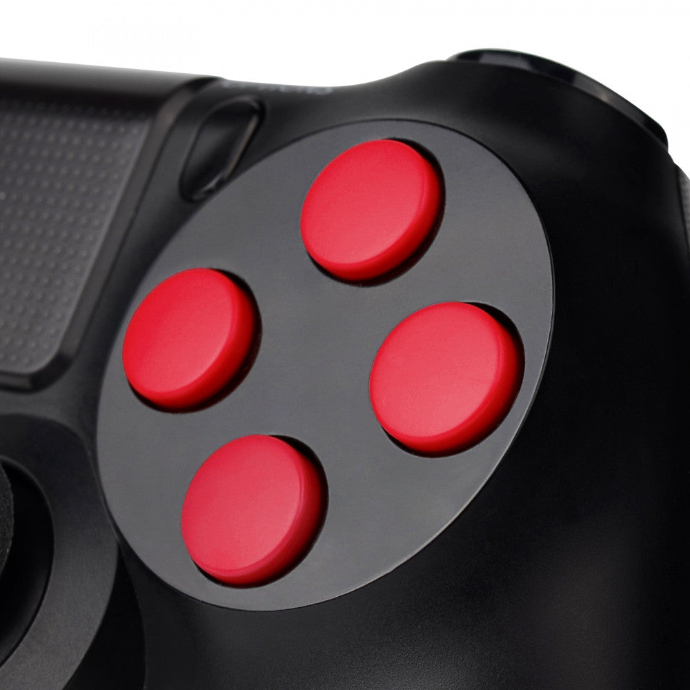 eXtremeRate Retail Solid Red Action Buttons Repair for ps4 Controller -P4J0201