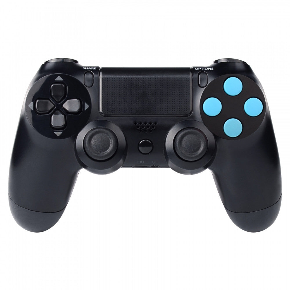 eXtremeRate Retail Solid Light Blue Action Buttons Repair for ps4 Controller -P4J0208