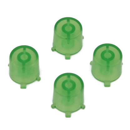 eXtremeRate Retail Transparent Green Action Buttons Repair for ps4 Controller-P4J0212