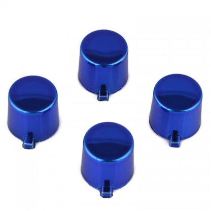 eXtremeRate Retail Chrome Blue Action Buttons Repair for ps4 Controller-P4J0220