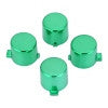 eXtremeRate Retail Chrome Green Action Buttons Repair for ps4 Controller-P4J0222