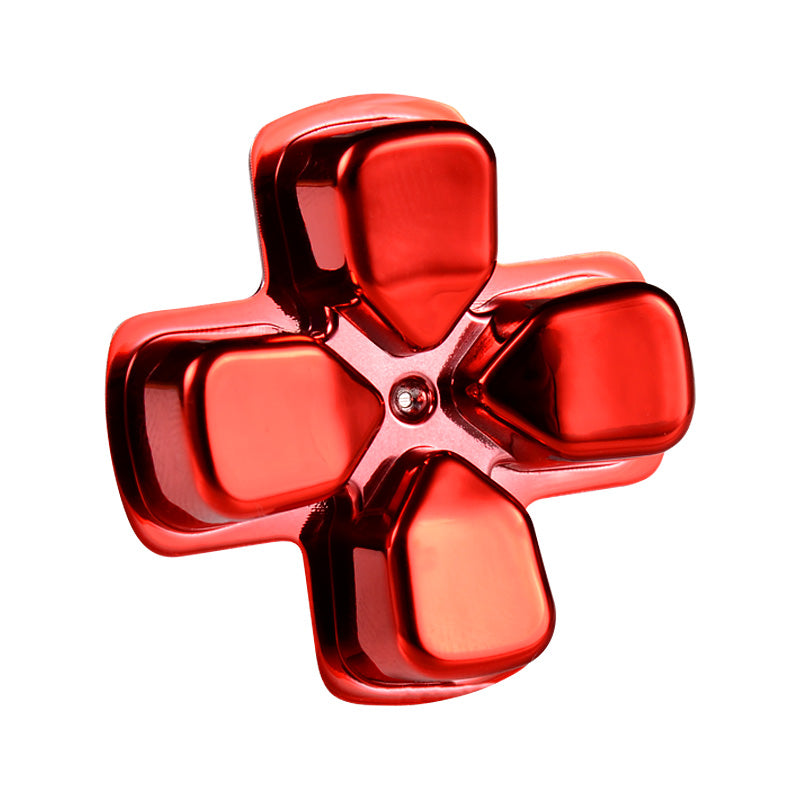 eXtremeRate Retail Chrome Red Dpad Direction Pad Buttons for ps4 Controller - P4J0503