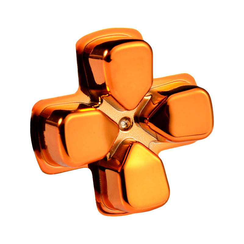 eXtremeRate Retail Chrome Orange Dpad Direction Pad Buttons for ps4 Controller - P4J0507