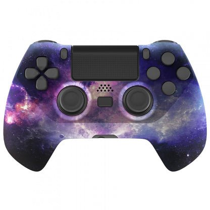 eXtremeRate Retail Nubula Galaxy DECADE Tournament Controller (DTC) Upgrade Kit for ps4 Controller JDM-040/050/055, Upgrade Board & Ergonomic Shell & Back Buttons & Trigger Stops - Controller NOT Included - P4MG008