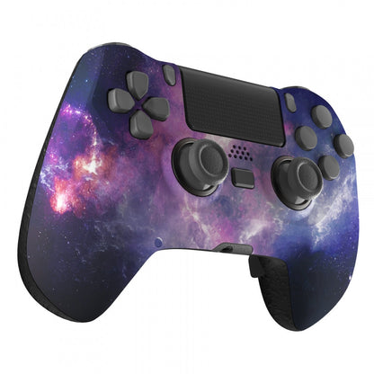 eXtremeRate Retail Nubula Galaxy DECADE Tournament Controller (DTC) Upgrade Kit for ps4 Controller JDM-040/050/055, Upgrade Board & Ergonomic Shell & Back Buttons & Trigger Stops - Controller NOT Included - P4MG008