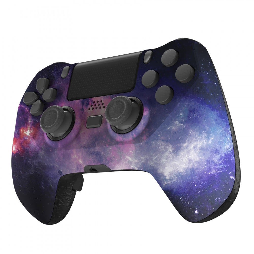 eXtremeRate Retail Nubula Galaxy DECADE Tournament Controller (DTC) Upgrade Kit for ps4 Controller JDM-040/050/055, Upgrade Board & Ergonomic Shell & Back Buttons & Trigger Stops - Controller NOT Included - P4MG008