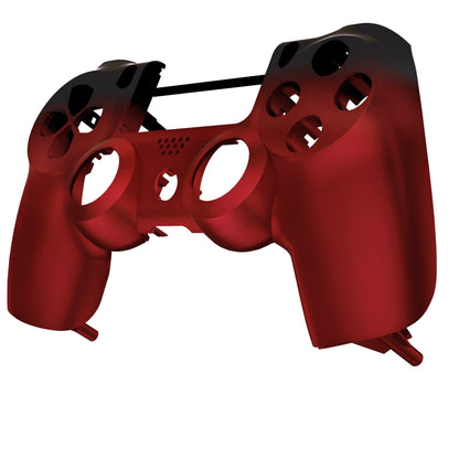 eXtremeRate Retail Shadow Frosted Red Face Plate Front Shell Custom Kits for ps4 Controller - P4MSF14