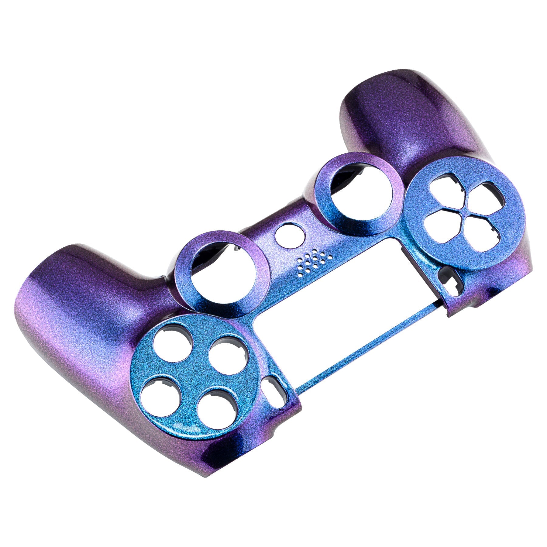 eXtremeRate Retail Chameleon Purple and Blue Face Plate Front Shell Custom Kits for ps4 Controller - P4MSF16