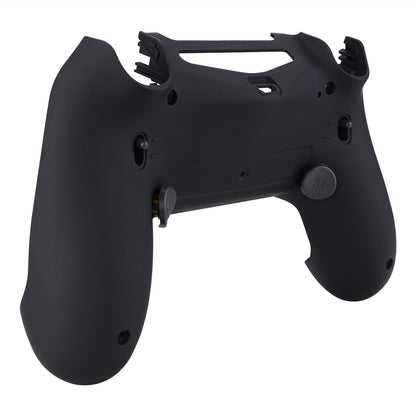 eXtremeRate Retail Soft Touch Black Dawn 2.0 FlashShot Trigger Stop Remap Kit for ps4 CUH-ZCT2 Controller, Part & Back Shell & 2 Back Buttons & 2 Trigger Lock for ps4 Controller JDM 040/050/055 - P4QS008